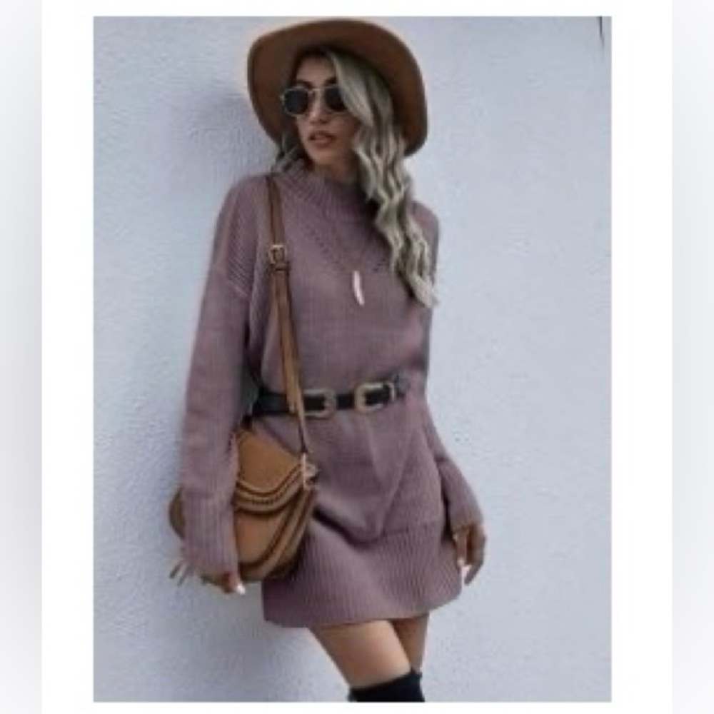 Lilac sweater dress NWOT